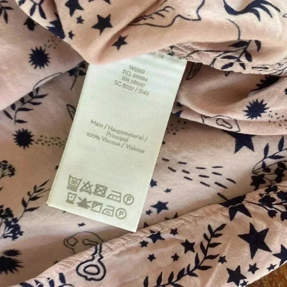 Boden Size 4 Blush Pink Bird Swallows Top - Picture 4 of 5